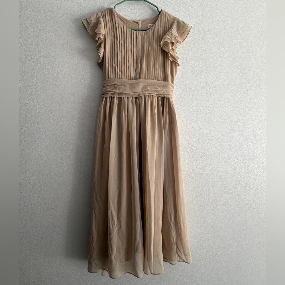 Charming Champagne Girls Formal Dress